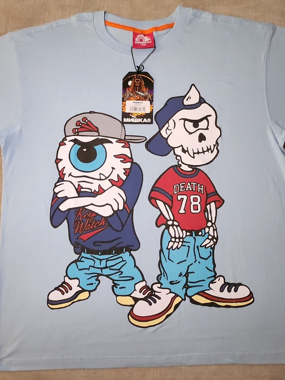 Mishka Eyeball Graphic Tee - Light Blue